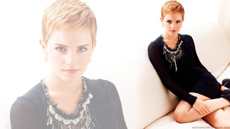 Emma Watson with short hair