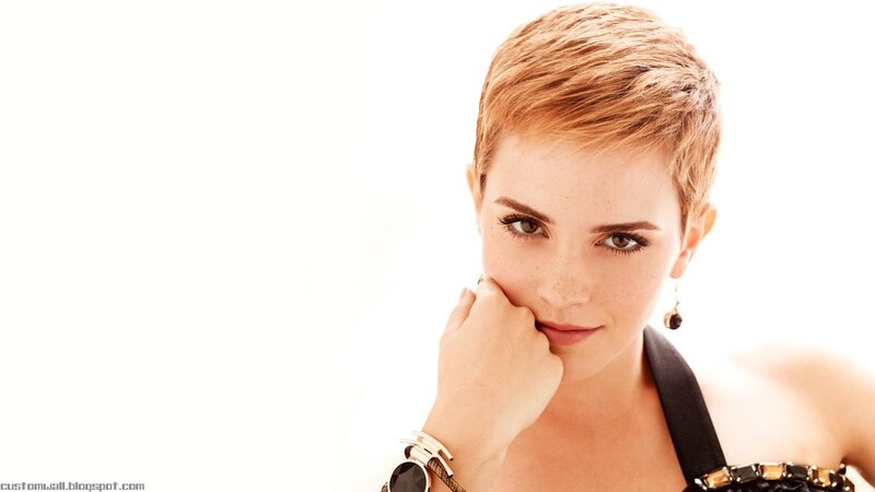 Emma Watson with short hair