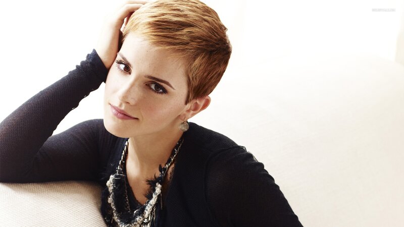 Emma Watson with short hair