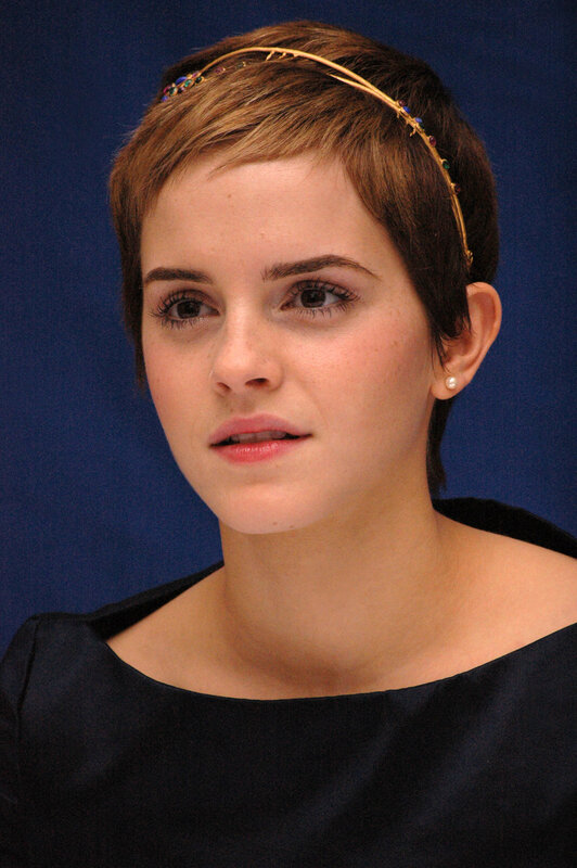 Emma Watson with short hair