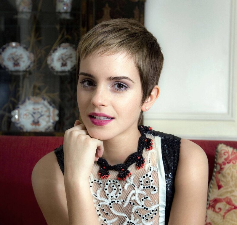 Emma Watson with short hair