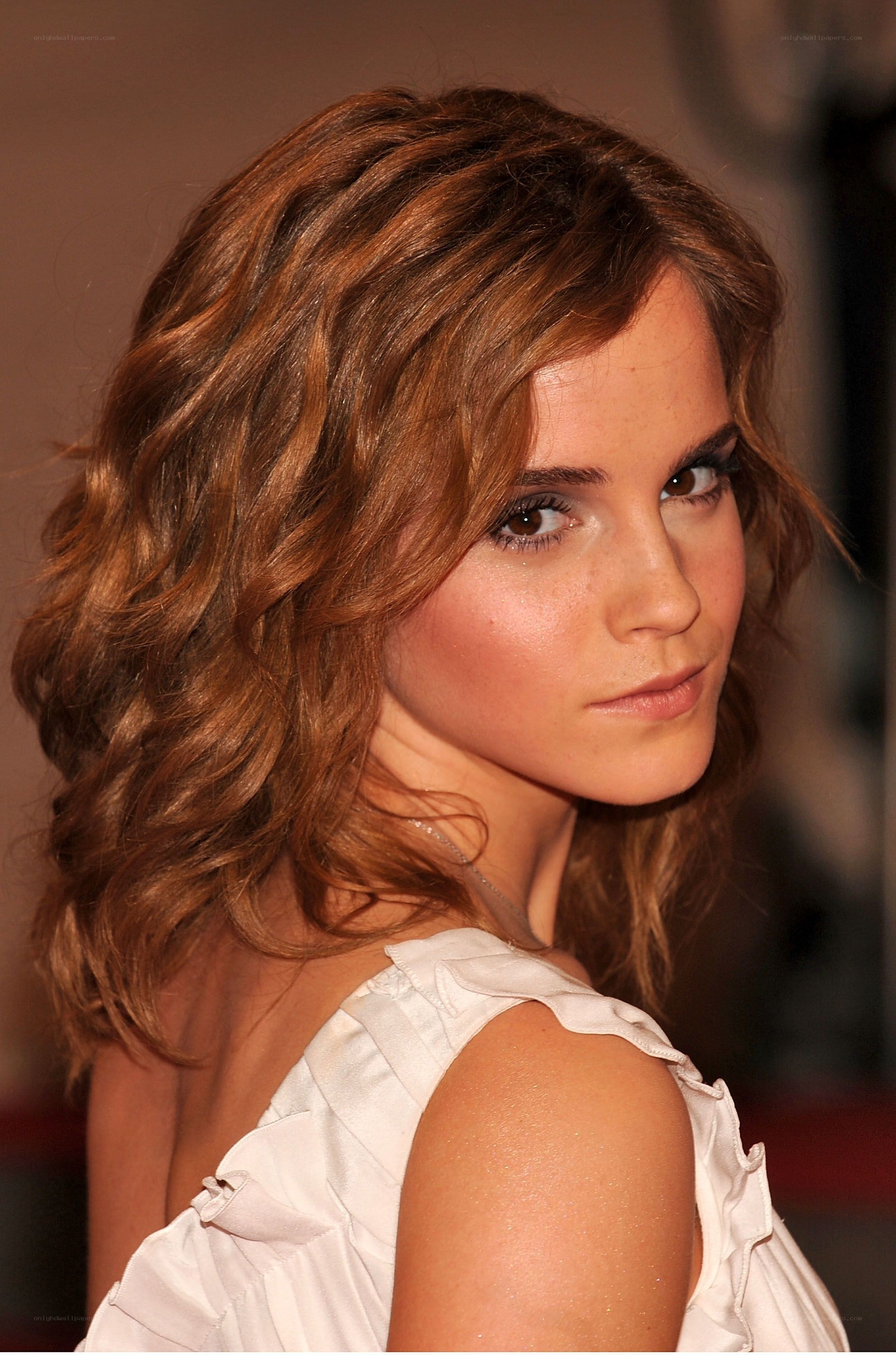 Emma Watson with wavy hair