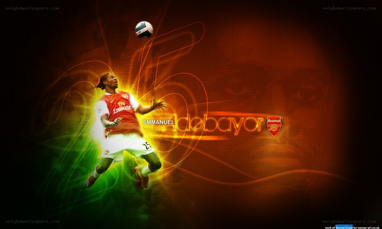Emmanuel Adebayor Arsenal wallpaper