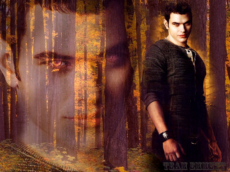 Emmett Cullen in autumn forest