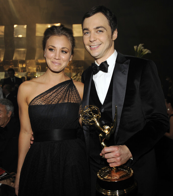 Emmy award winners pose