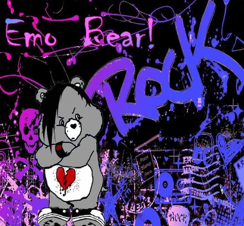 Emo Bear Character
