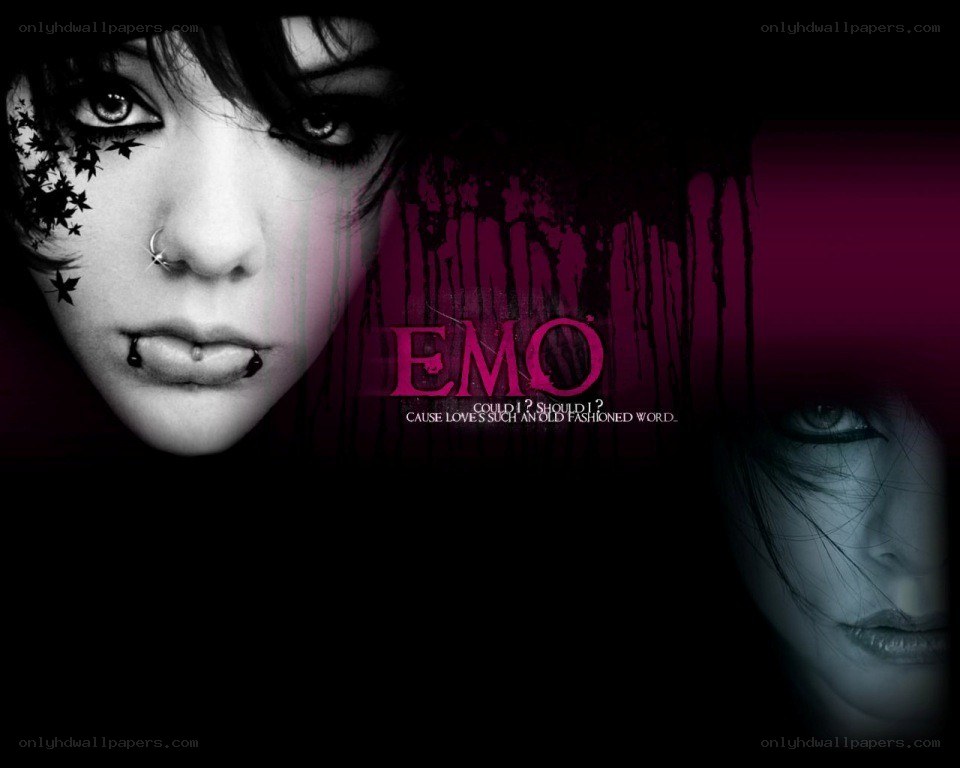 Emo girl portrait