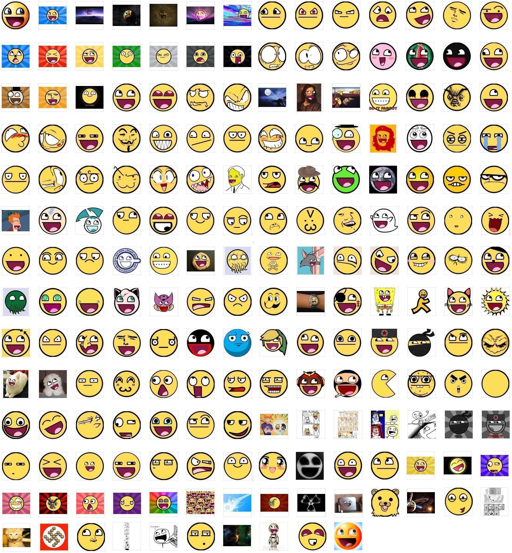 Emoji collection grid