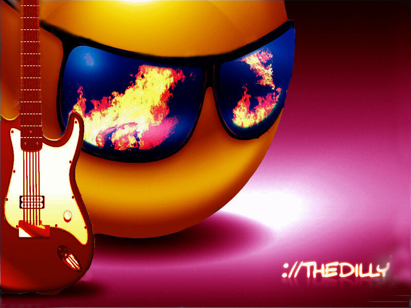 Emoji with Guitar