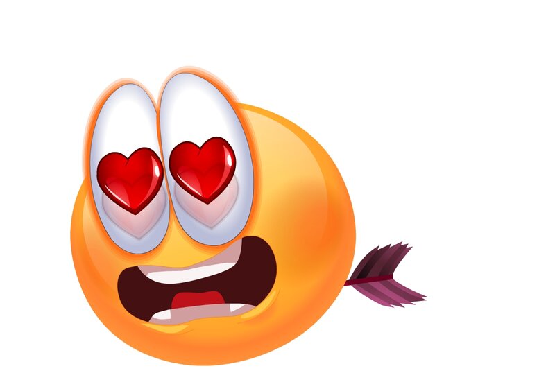 Emoji with Heart Eyes