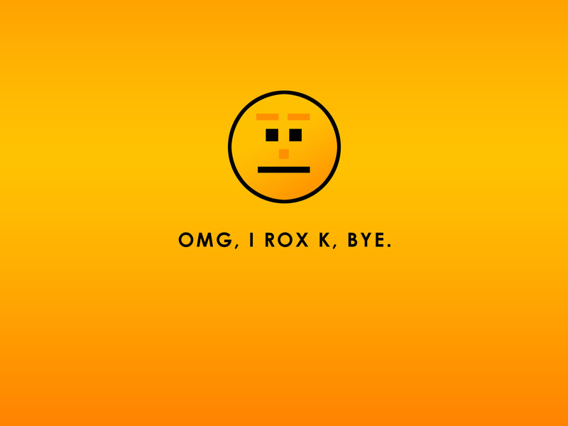 emoji with text on orange