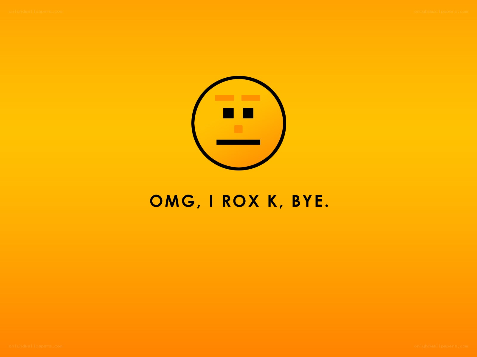 emoji with text on orange