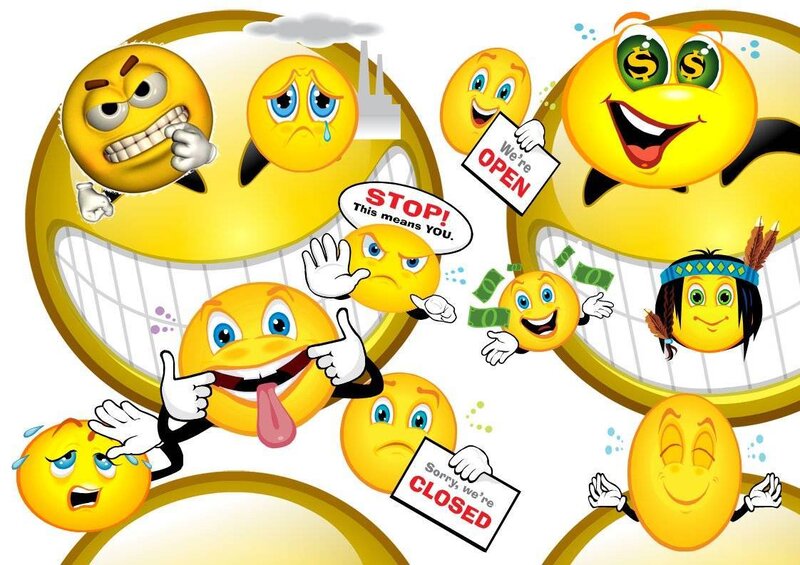 Emojis with various expressions