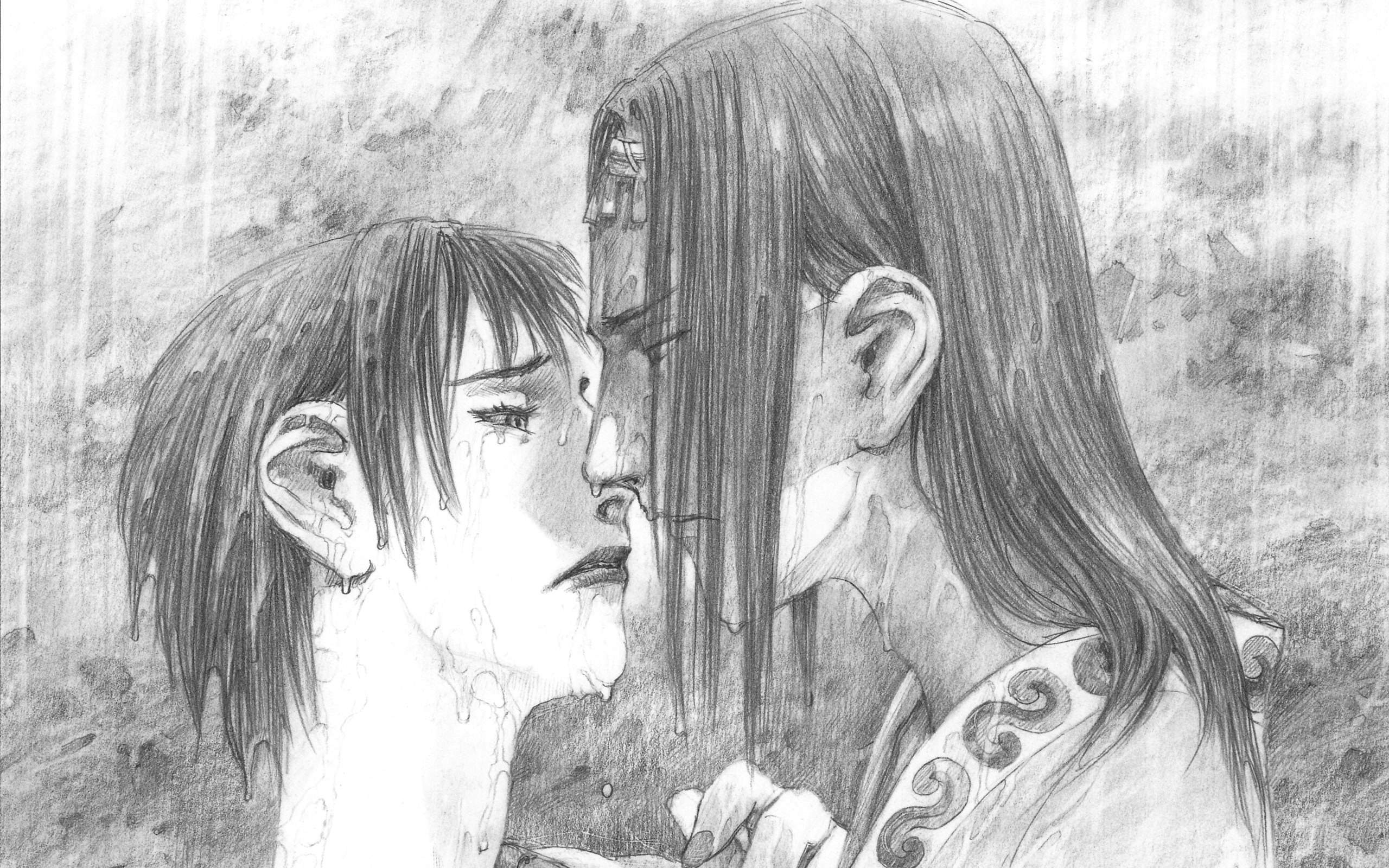 emotional anime character scene