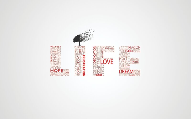 Emotional word cloud art
