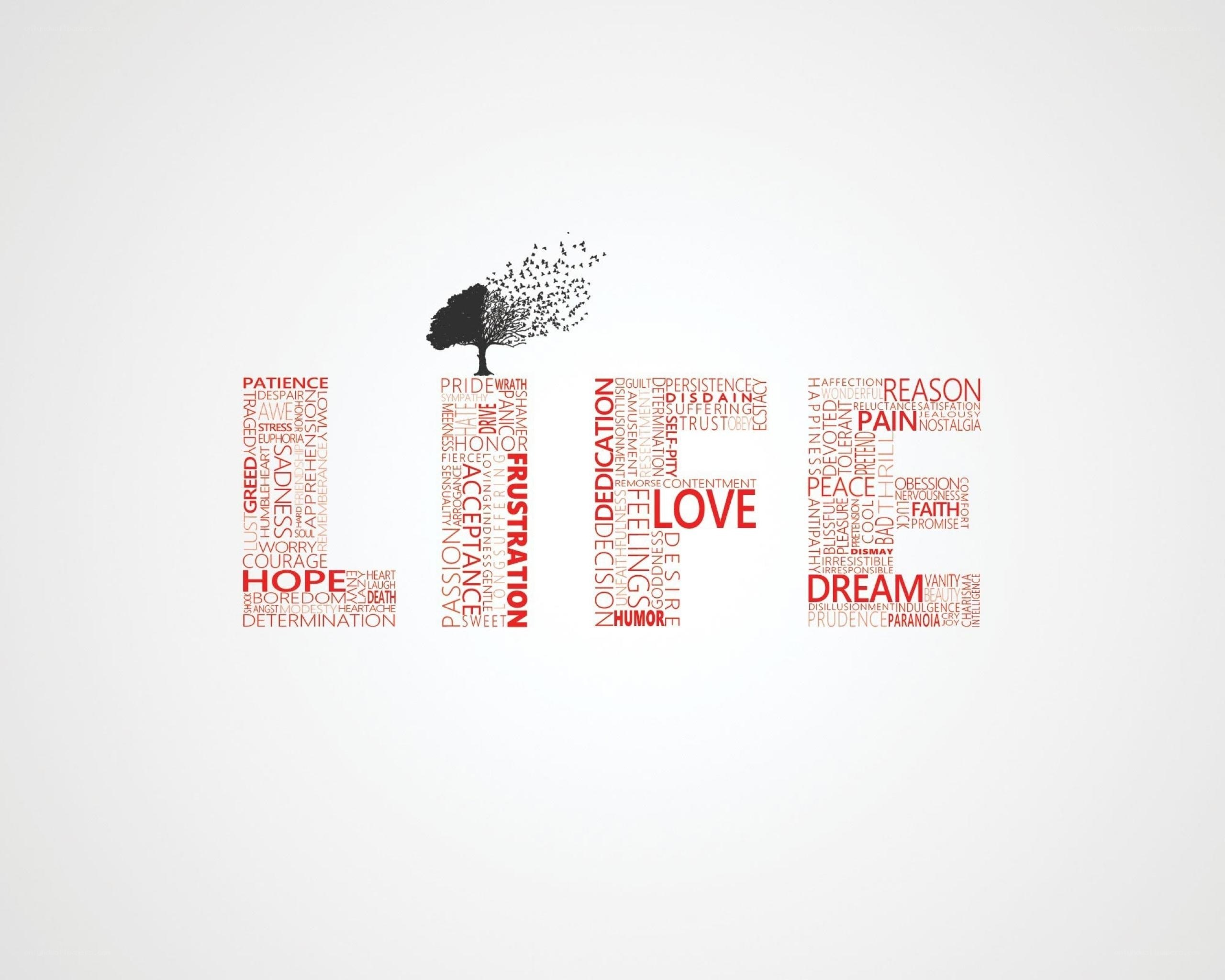 Emotional words forming a tree