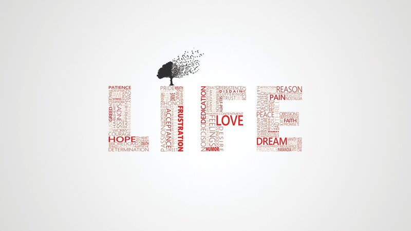 emotional words in tree shape