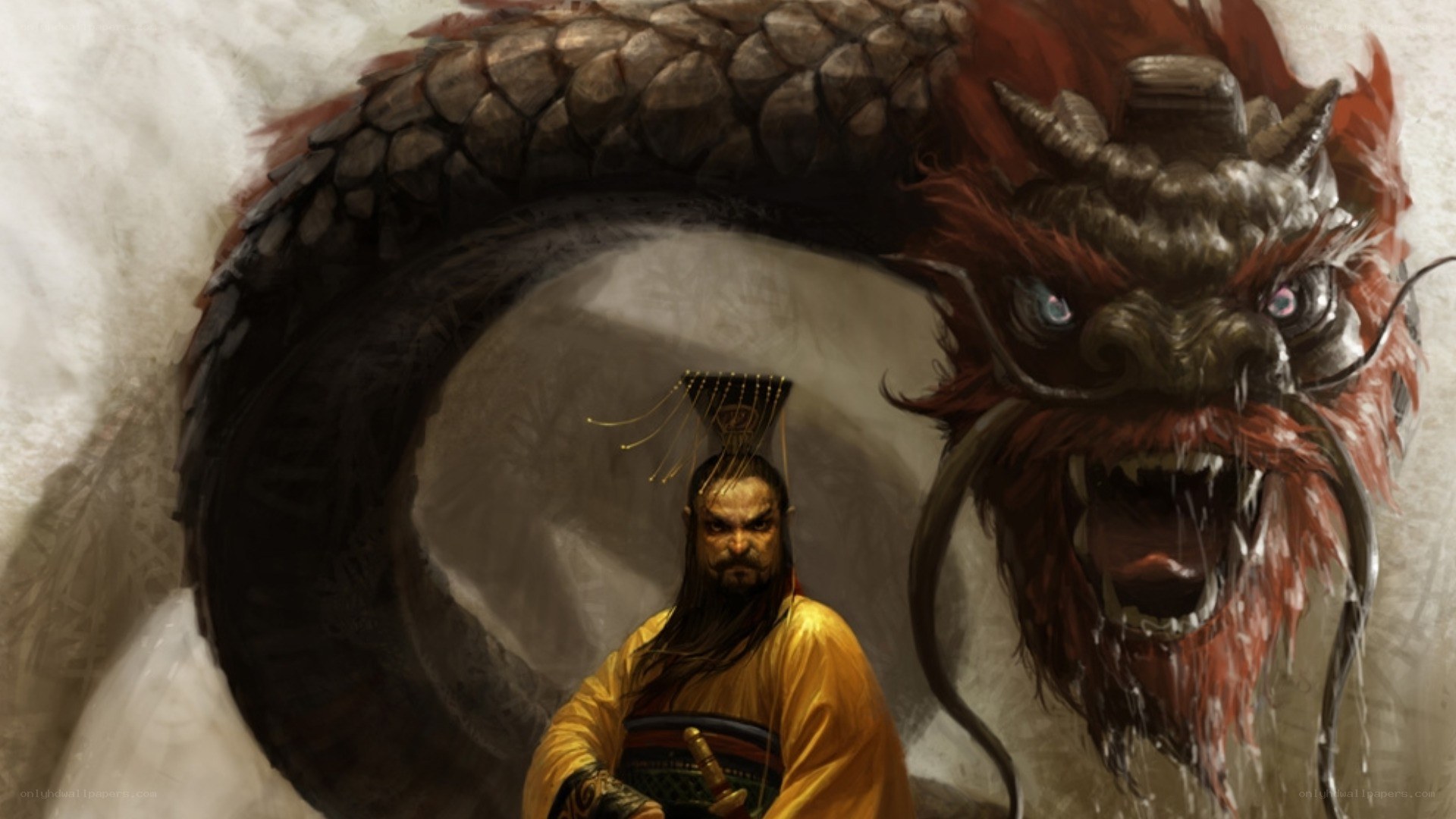 Emperor and a dragon
