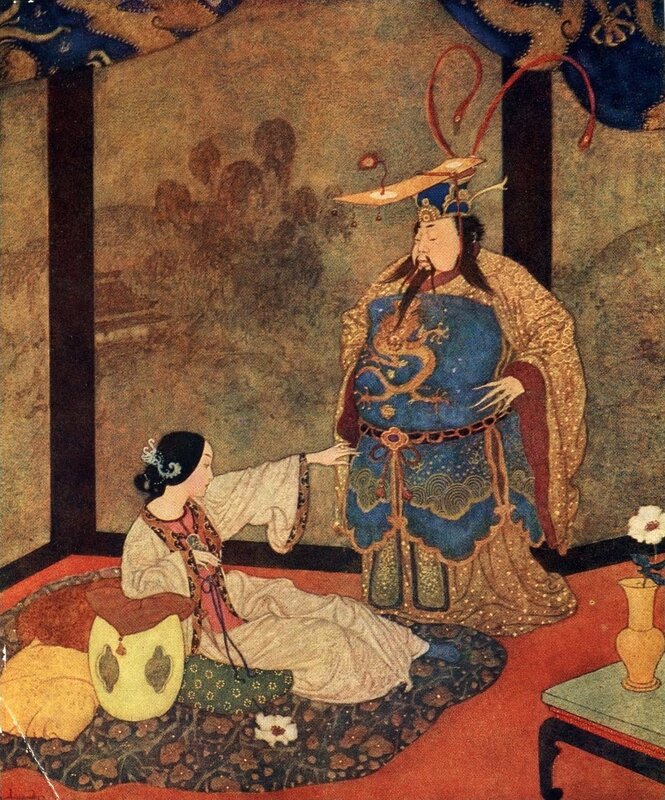 Emperor and court lady
