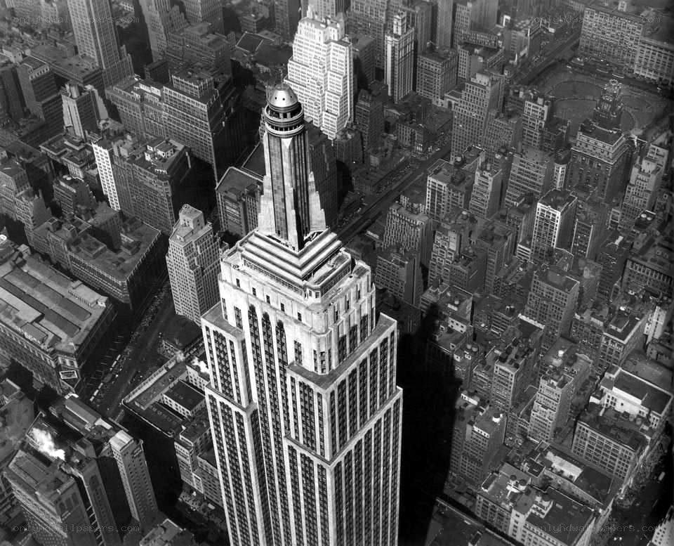 Empire State Building aerial view