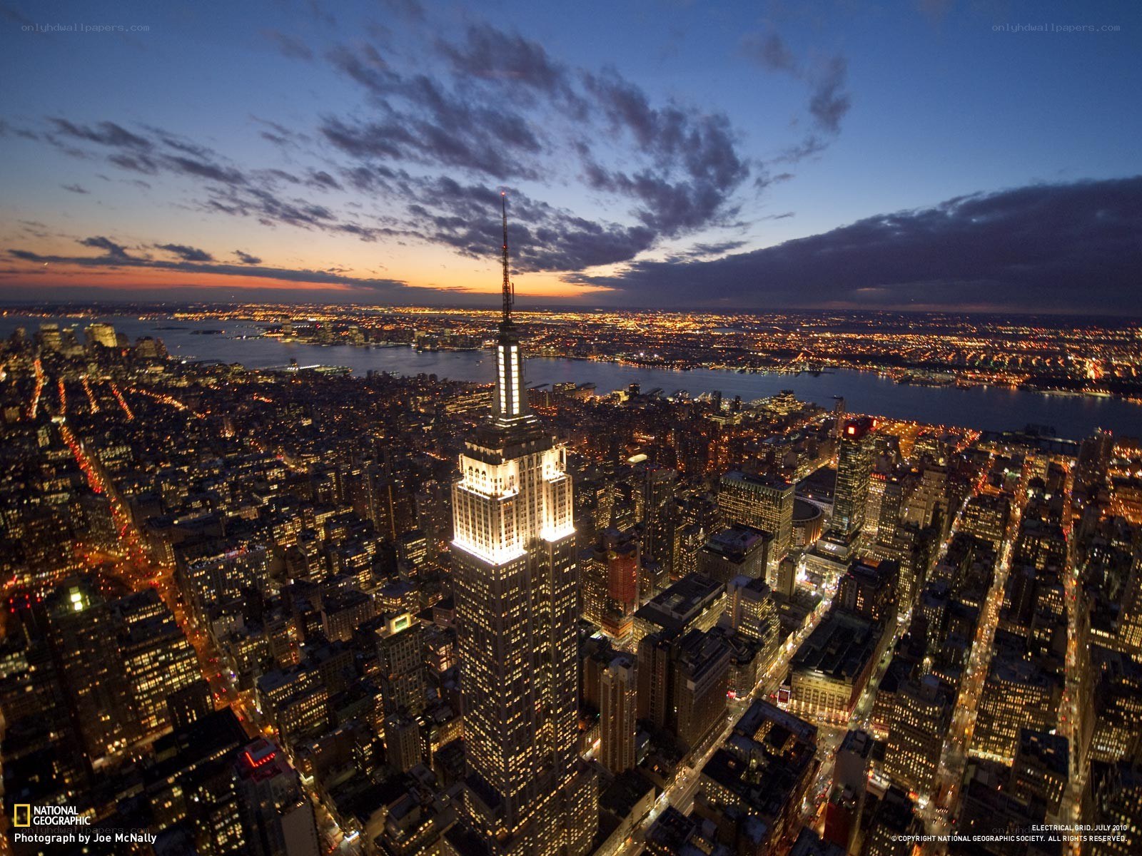 Empire State Building at dusk