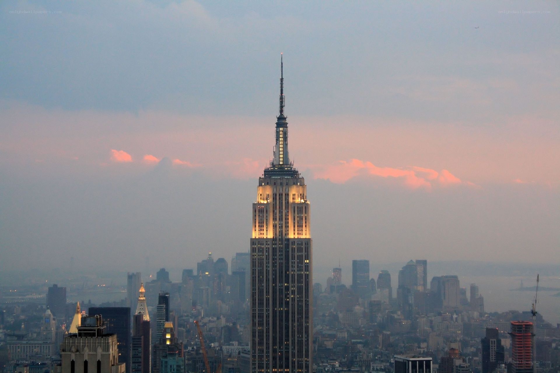 Empire State Building at dusk