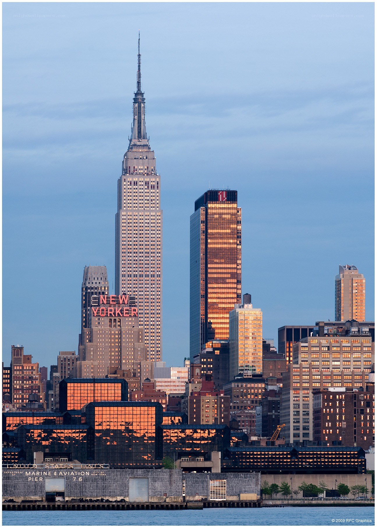 Empire State Building at dusk