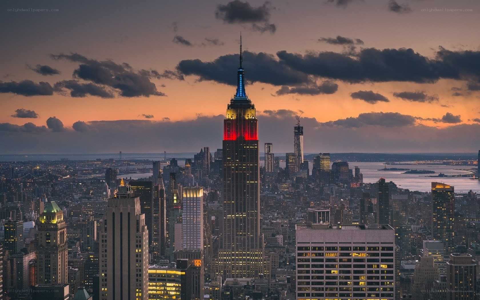 Empire State Building at dusk