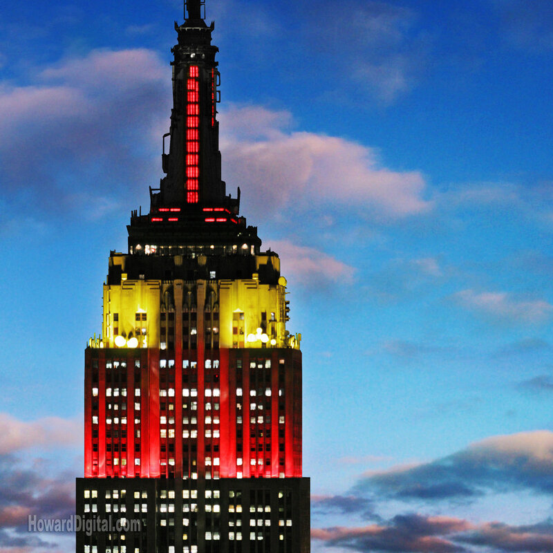 Empire State Building at dusk