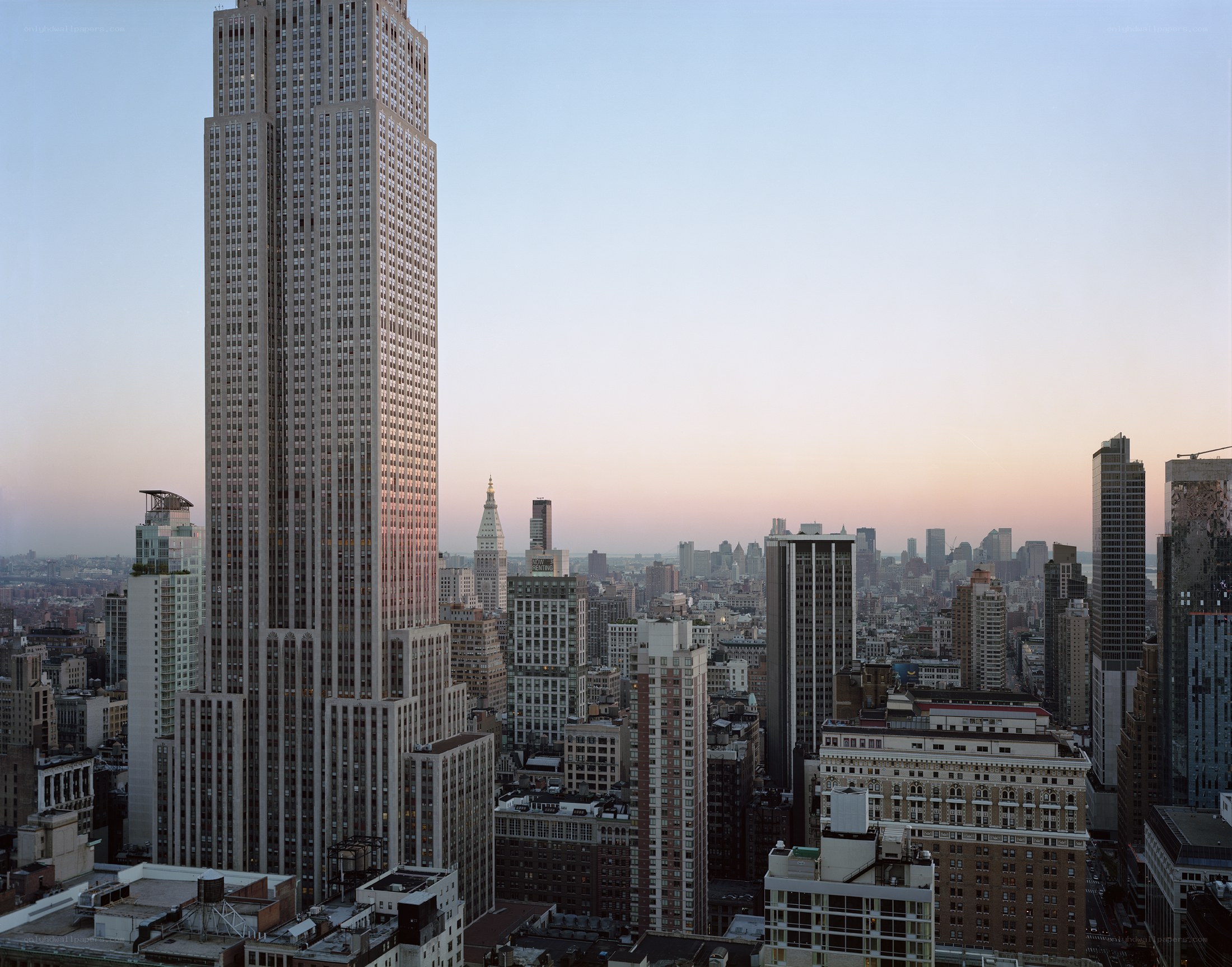 Empire State Building at dusk