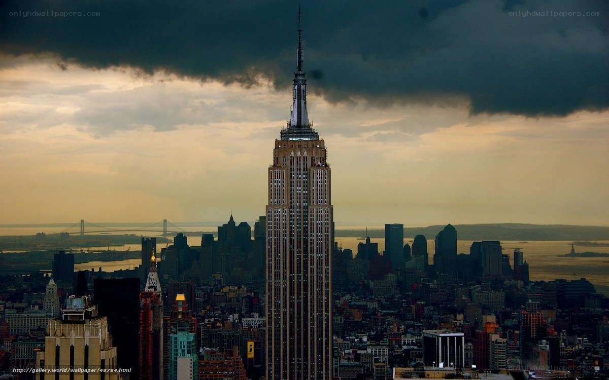 Empire State Building at dusk
