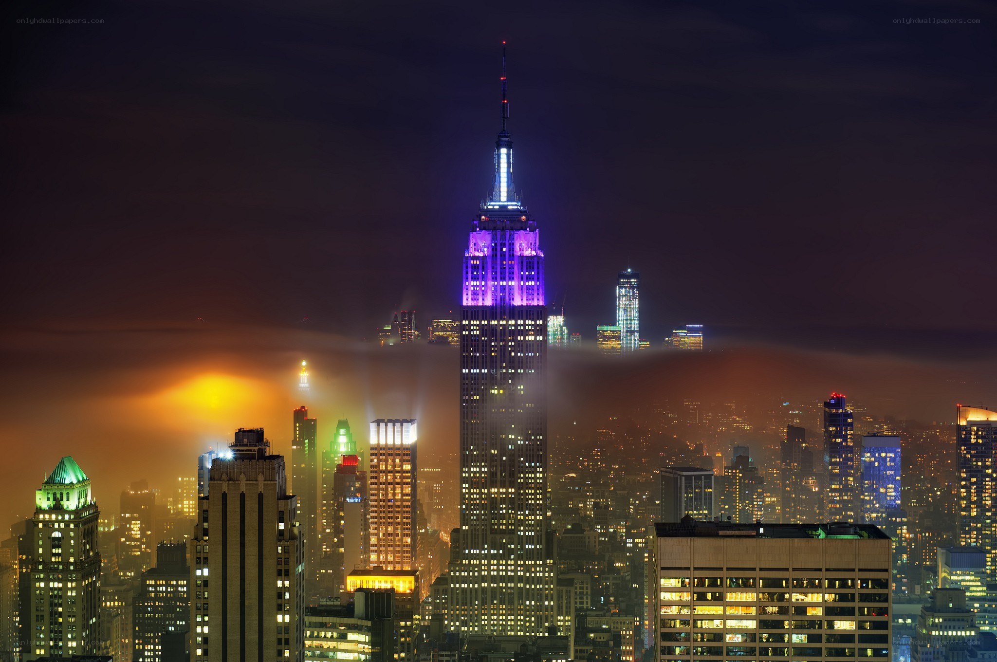 Empire State Building at night