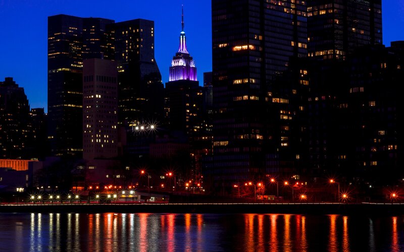 Empire State Building at night