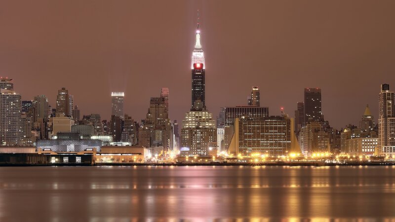 Empire State Building at Night — Brown