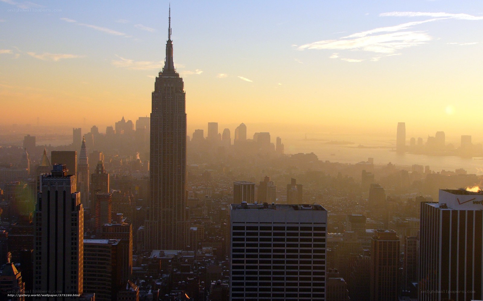 Empire State Building at sunrise