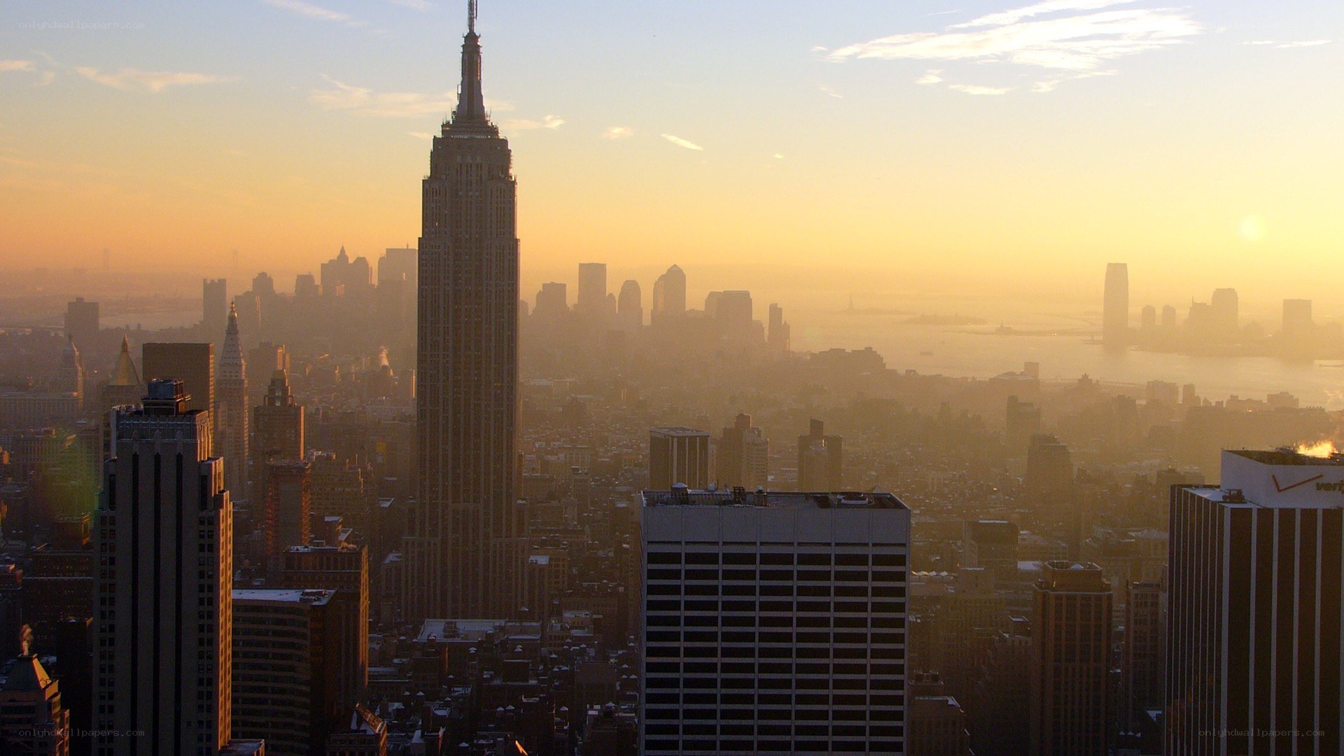 Empire State Building at sunrise