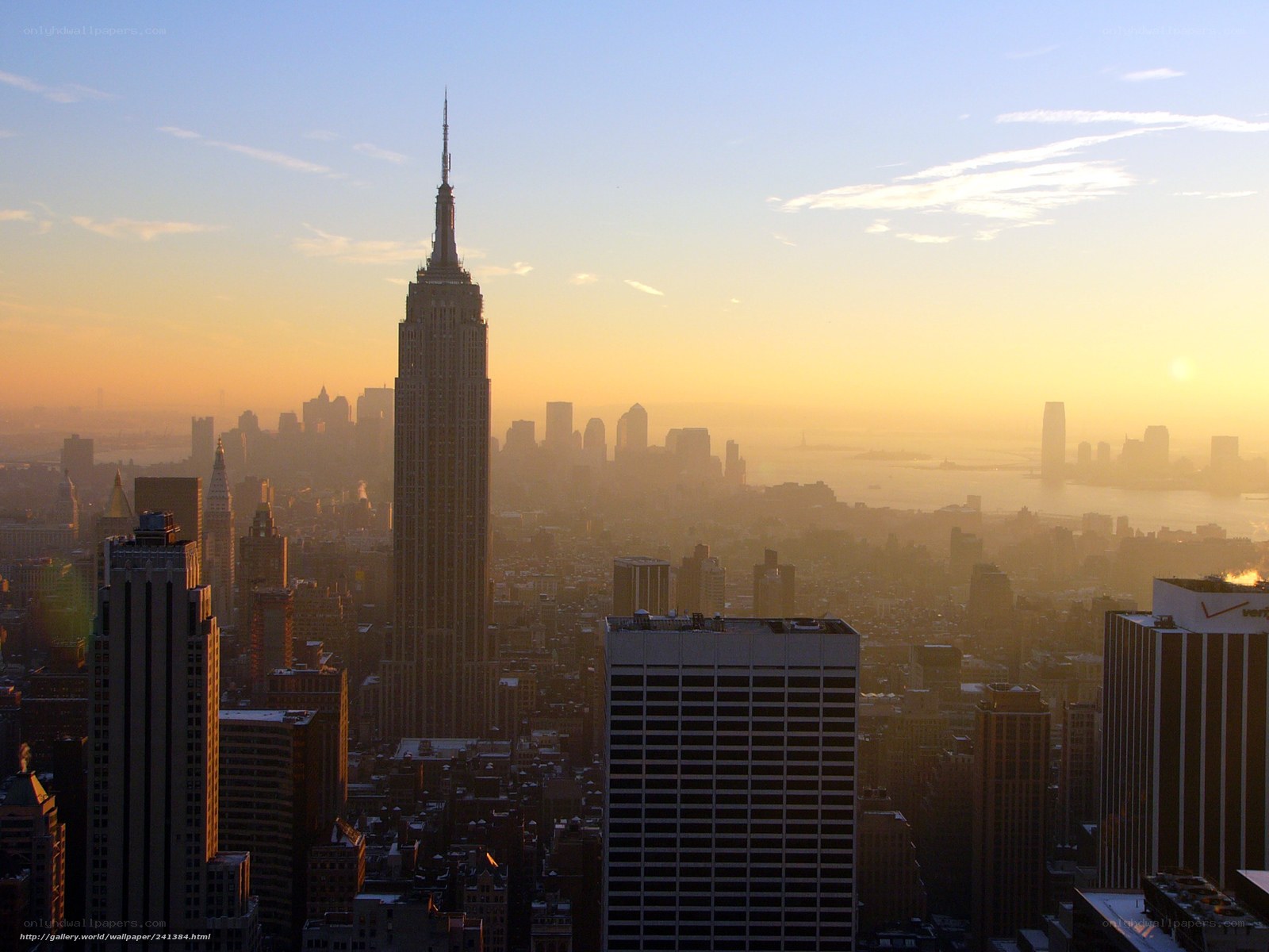 Empire State Building at sunrise