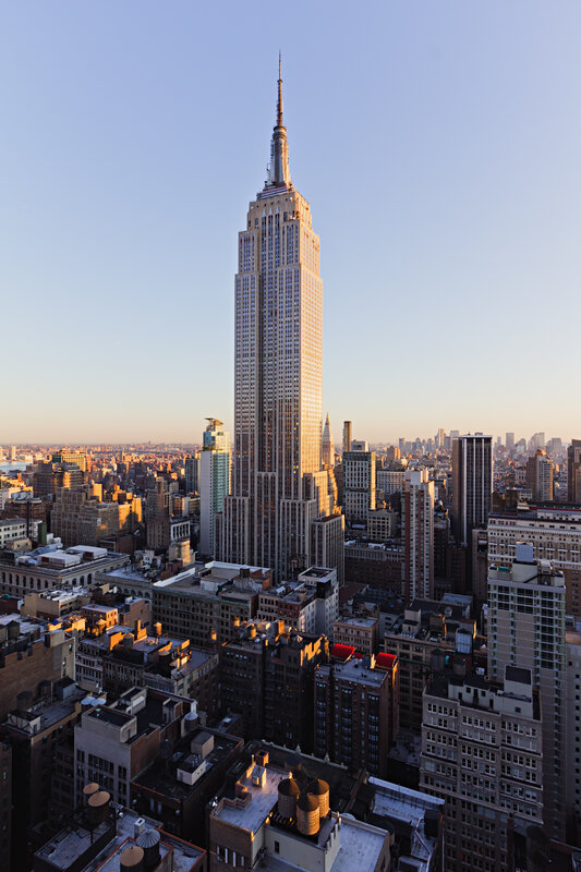Empire State Building at sunset