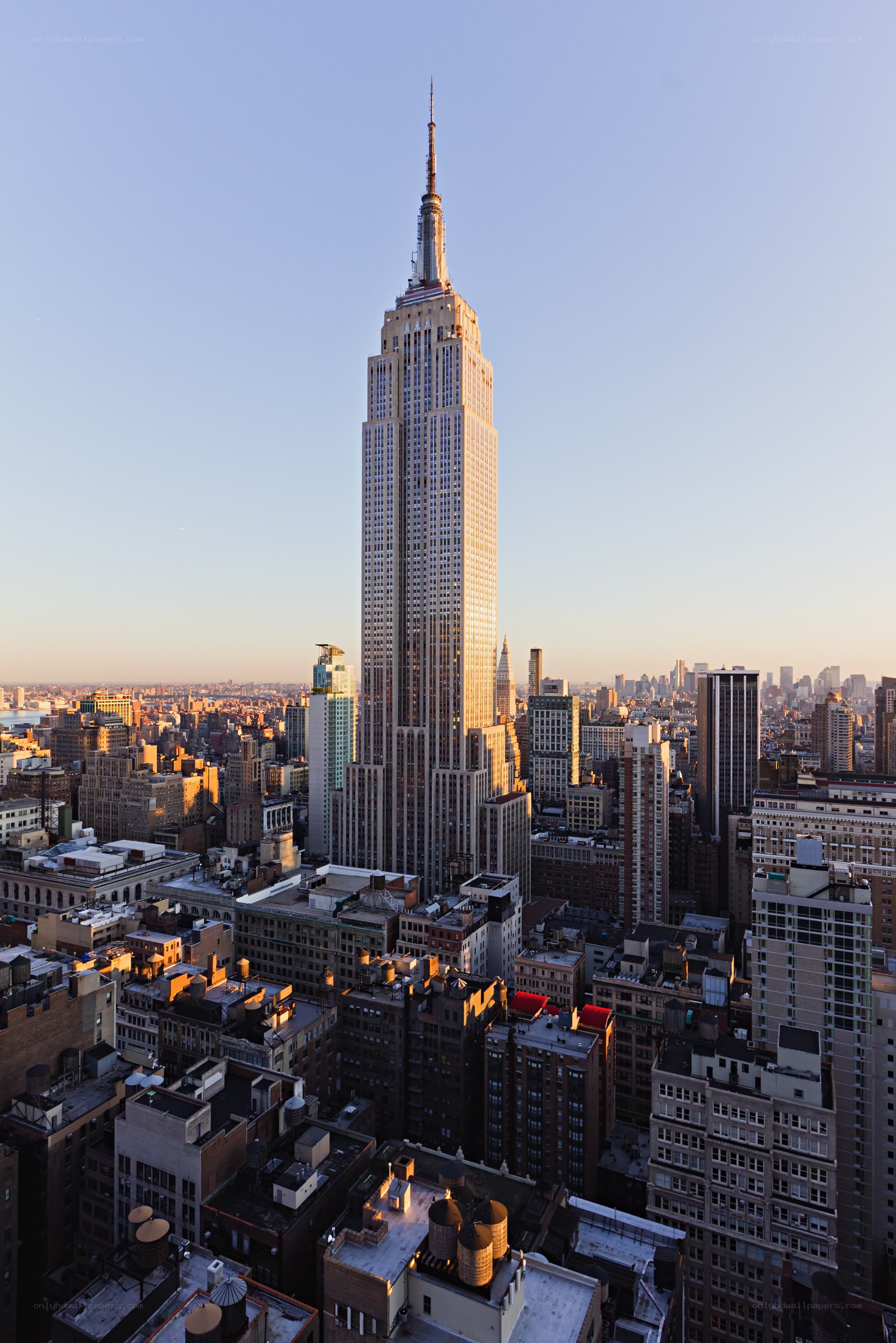 Empire State Building at sunset