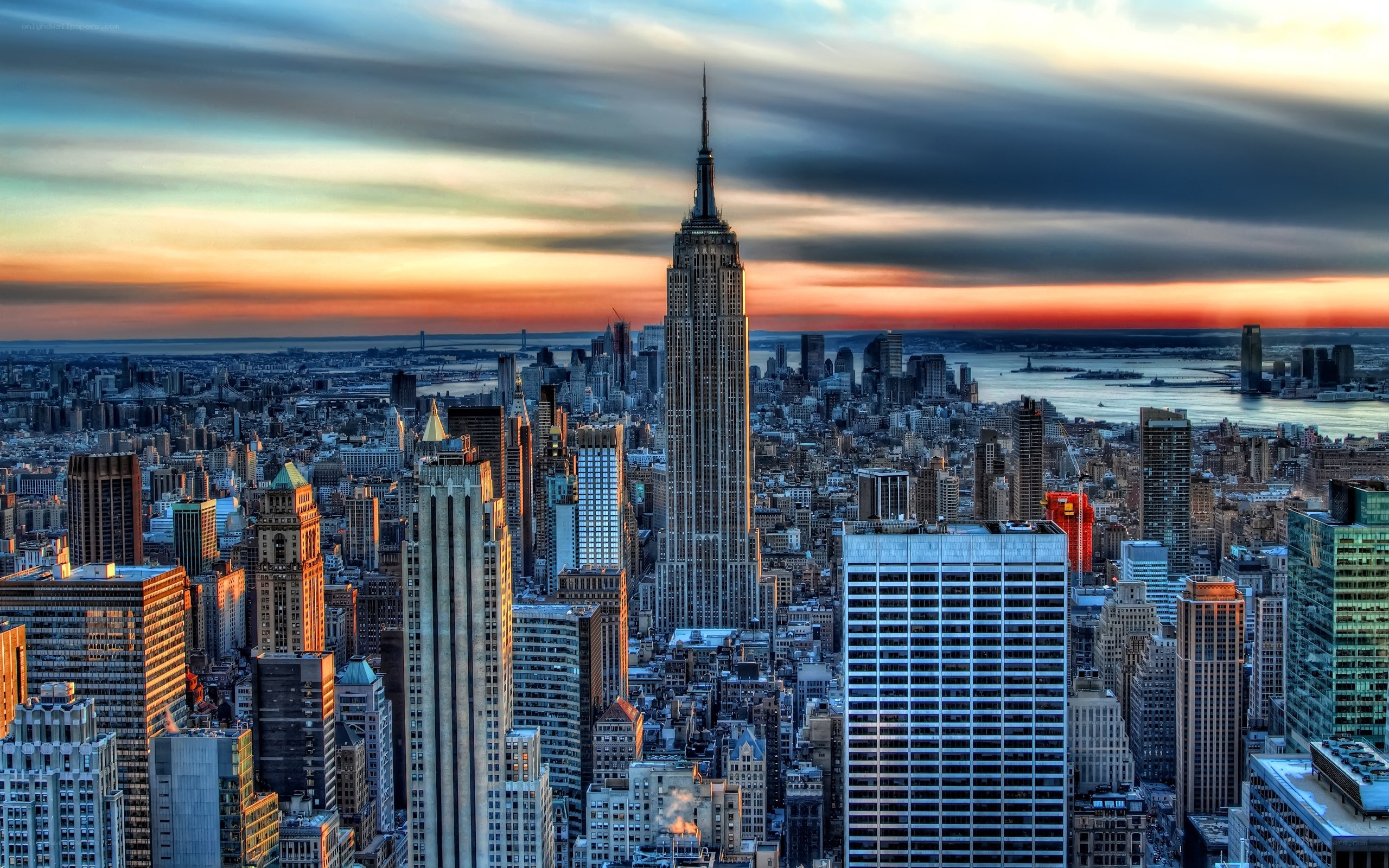 Empire State Building at sunset
