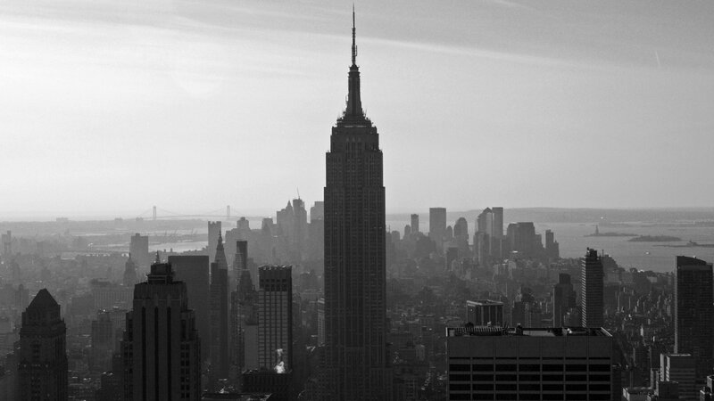 Empire State Building — Black, Dramatic
