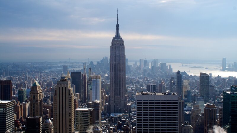 Empire State Building — Blue, Distant