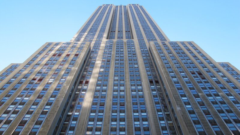 Empire State Building from below