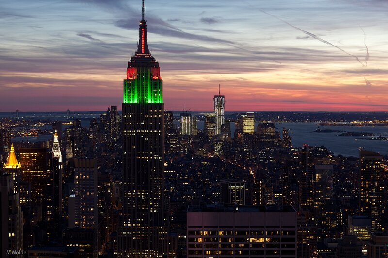 Empire State Building — Green