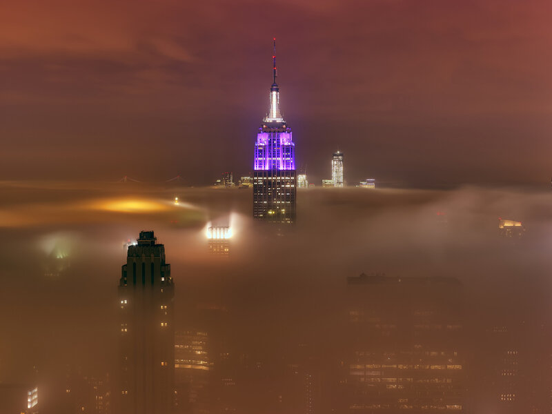 Empire State Building — Purple