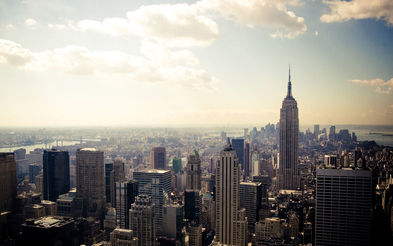 Empire State Building Skyline — Blue, Serene, Afternoon