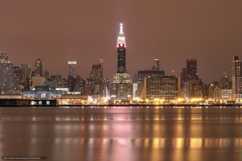 Empire State Building Skyline — Brown