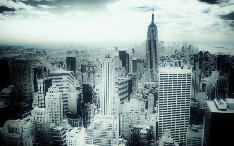 Empire State Building View — Black