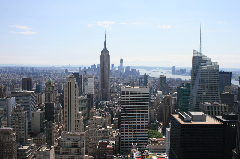 Empire State Building View — Blue