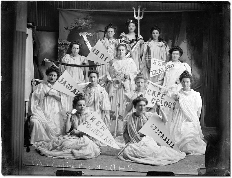 Empire-themed group portrait